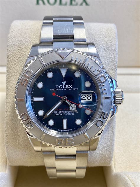 rolex yachtmaster blue face price|rolex yachtmaster 40 price.